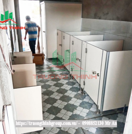 #1 Vách ngăn vệ sinh tấm compact hpl Bình Dương
