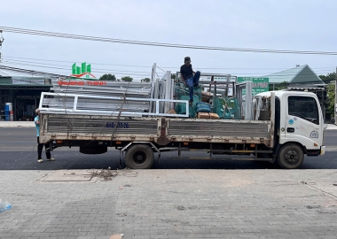 Cửa nhựa lõi thép - Công trình Trạm điện Bà Rịa Vũng Tàu